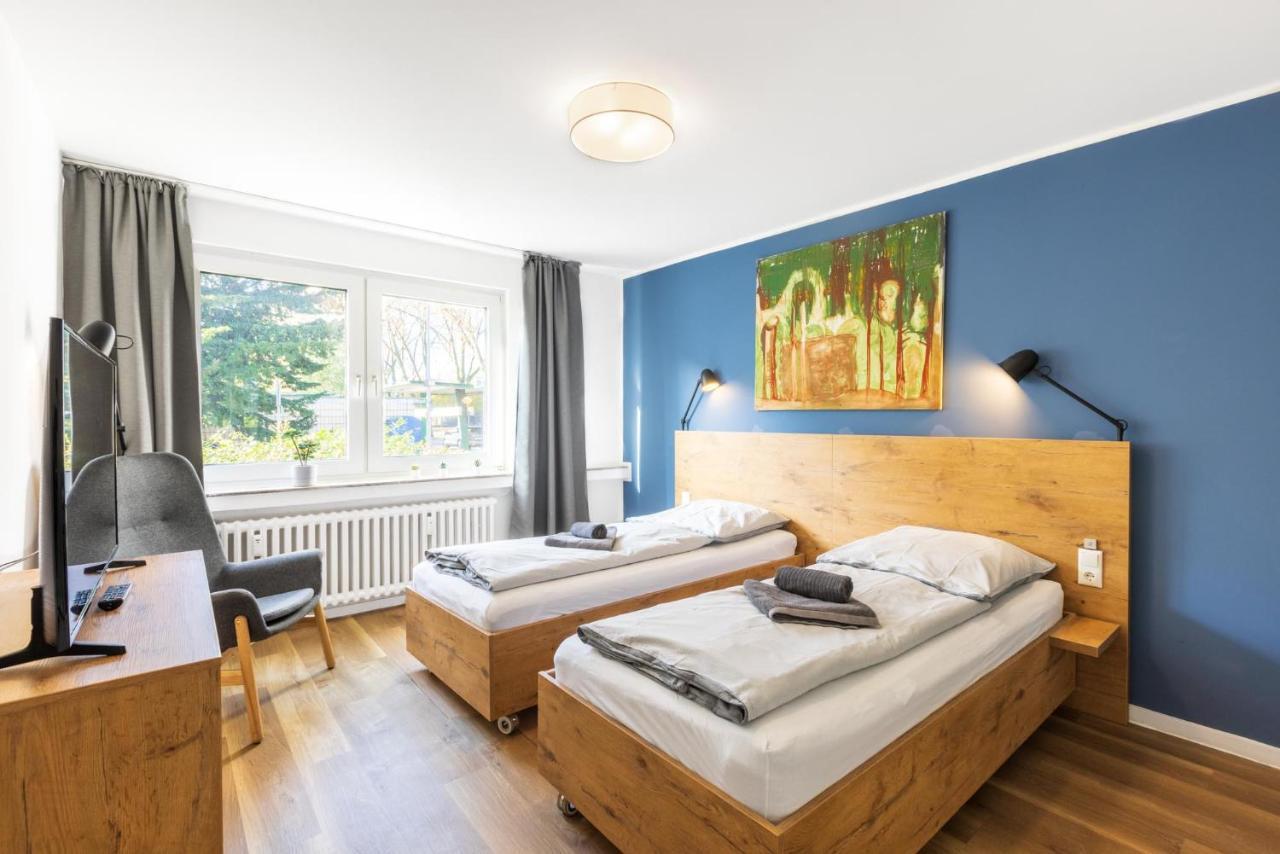 Gluck Auf Appartements Am Stadtpark Duisburg Bagian luar foto